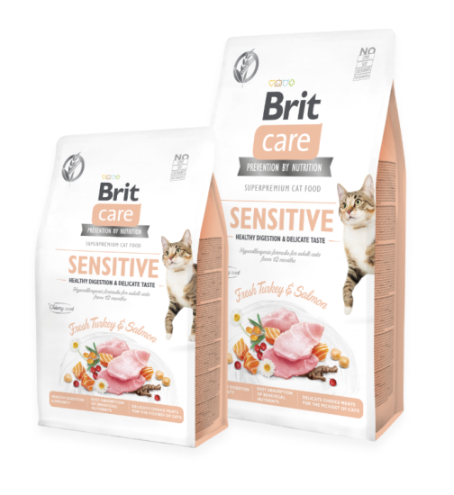 Brit Care Cat Grain-Free SENSITIVE HEALTHY DIGESTION AND DELICATE TASTE
