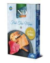 N&D Can Cat Natural Fish Trio Menu paket 6x70g